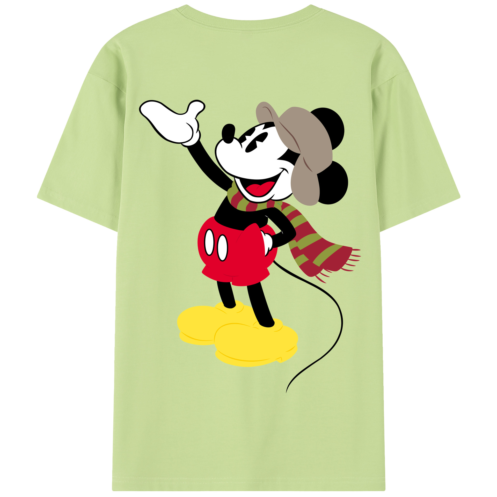 （画像用） ミッキーマウス Mickey Mouse 綿100％半袖Tシャツ（背面プリント）